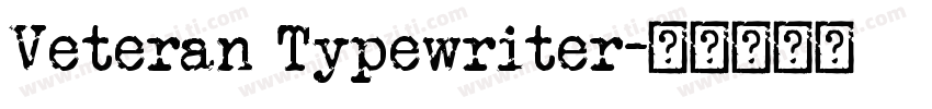 Veteran Typewriter字体转换